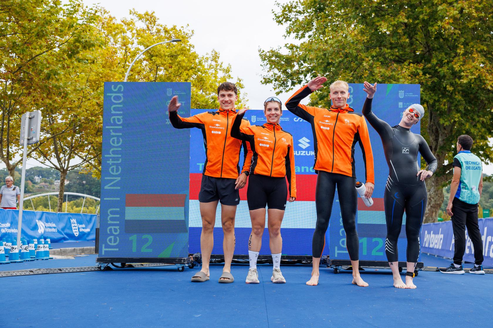 Mixed Relay Team met Veltman, Van Lanen, Mars en Van der Knaap
