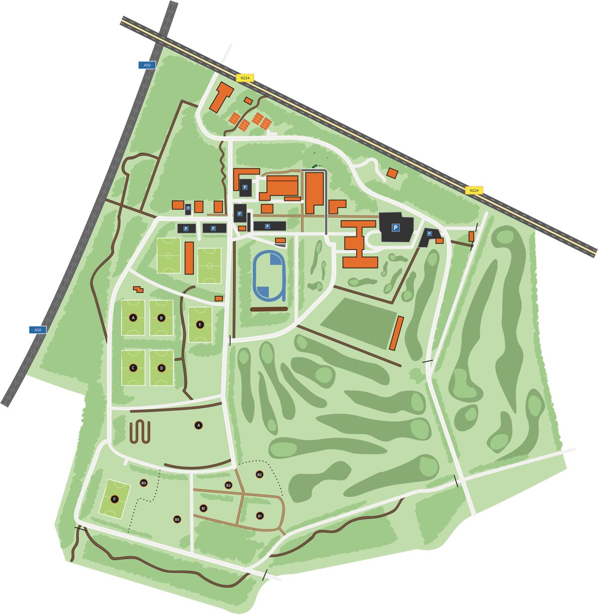 Plattegrond Papendal